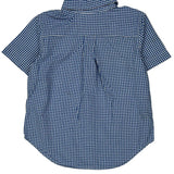 Age 3 Ralph Lauren Checked Short Sleeve Shirt - XS Blue Cotton