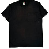 Performance Marine Fruit Of The Loom Single Stitch T-Shirt - Large Black Cotton Blend