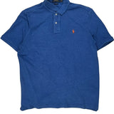 Polo By Ralph Lauren Polo Shirt - Large Blue Cotton
