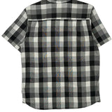 The North Face Checked Short Sleeve Shirt - Large Black & White Cotton