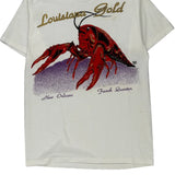 Louisiana Gold Delta Single Stitch T-Shirt - Large Red Cotton