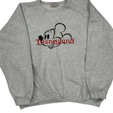 Made In USA Mickey Mouse Disney Graphic Sweatshirt - 2XL Gray Cotton