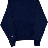 Reverse Weave Champion Sweatshirt - Small Navy Cotton