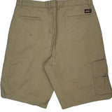 Dickies Cargo Shorts - 36W 11L Khaki Cotton
