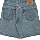 550 Levis Denim Shorts - 34W 9L Light Wash Denim