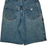 Guess Denim Shorts - 34W 9L Blue Cotton