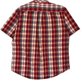 Tommy Hilfiger Checked Short Sleeve Shirt - Large Blue Cotton