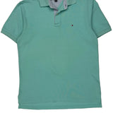 Tommy Hilfiger Polo Shirt - Large Green Cotton