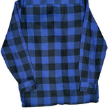 Woodland Checked Flannel Shirt - Medium Blue Acrylic