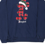 Disney Cartoon Sweatshirt - XL Navy Cotton Blend