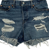 Levis Denim Shorts - 28W UK 8 Blue Denim
