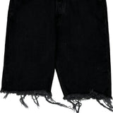 501 Levis Denim Shorts - 31W 10L Black Cotton