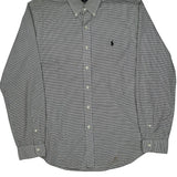 Ralph Lauren Checked Shirt - Large Black & White Cotton