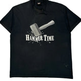 Hammer Time Screen Stars Graphic T-Shirt - 2XL Black Cotton Blend