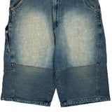 Phat Farm Denim Shorts - 36W 13L Blue Denim