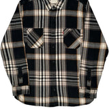 Levis Checked Flannel Shirt - XL Black Cotton