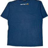 Carhartt T-Shirt - Large Blue Cotton