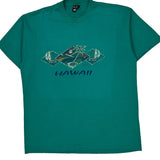 Fruit Of The Loom Single Stitch T-Shirt - XL Green Cotton