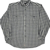 Levis Checked Flannel Shirt - XL Blue Cotton