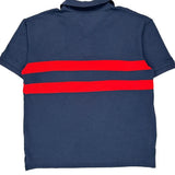 Cleveland Indians Mlb Striped Polo Shirt - XL Navy Cotton