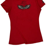 Thunder Mountain Harley Davidson T-Shirt - Large Red Cotton