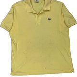 Lacoste Polo Shirt - XL Yellow Cotton