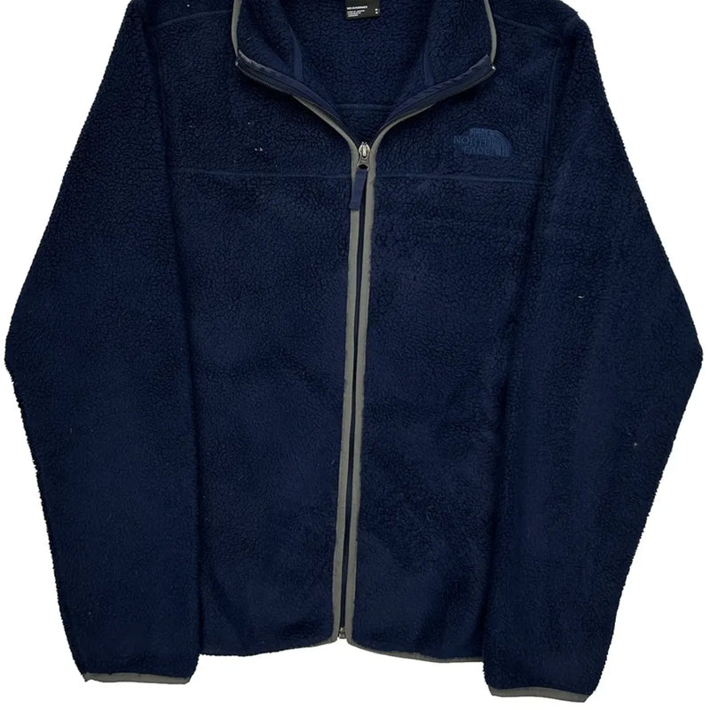 The North Face Fleece Jacket - Medium Navy Polyester