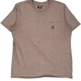 Carhartt T-Shirt - XL Pink Cotton