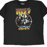 Kiss Band T-Shirt - 3XL Black Cotton