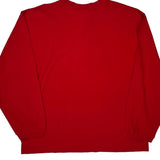 Mickey Mouse Characters Mickey Inc Long Sleeve T-Shirt - XL Red Cotton