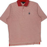 Polo By Ralph Lauren Striped Polo Shirt - Large Red Cotton