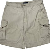 Polo By Ralph Lauren Cargo Shorts - 36W 9L Beige Cotton
