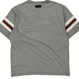 Tommy Jeans Striped T-Shirt - Large Grey Cotton