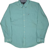 Tommy Hilfiger Shirt - Large Green Cotton
