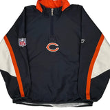 Chicago Bears, Age 10-12 Reebok Football Windbreaker - Medium Navy Polyester
