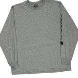Carhartt Spellout Long Sleeve T-Shirt - XL Grey Cotton