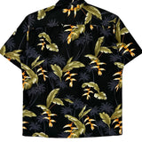 Pacific Legend Apparel Floral Hawaiian Shirt - Large Black Cotton