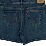Levis Denim Shorts - 34W UK 14 Blue Cotton Blend