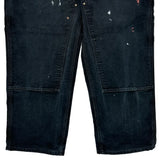 Carhartt Double Knee Carpenter Pants - 39W 30L Black Cotton