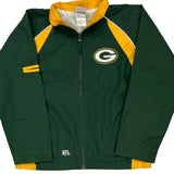 Age 7 Green Bay Packers Nfl Football Windbreaker - Small Green Polyester