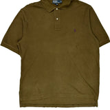Polo By Ralph Lauren Polo Shirt - Large Brown Cotton