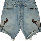 Levis Denim Shorts - 30W 8L Light Wash Denim