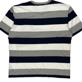 Tommy Hilfiger Striped T-Shirt - XL Grey Cotton