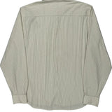Armani Exchange Striped Shirt - Large Beige Cotton Blend