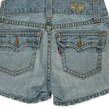 Levis Denim Shorts - 26W UK 4 Light Wash Cotton