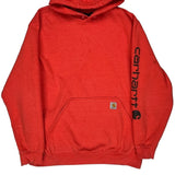 Carhartt Hoodie - XL Red Cotton Blend