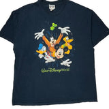 Disney Cartoon T-Shirt - 2XL Navy Cotton
