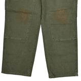 Carhartt Double Knee Carpenter Pants - 35W 30L Green Cotton