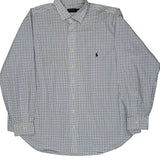 Polo By Ralph Lauren Checked Shirt - 2XL Blue Cotton