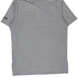 Ralph Lauren Striped Polo Shirt - Large Blue Cotton